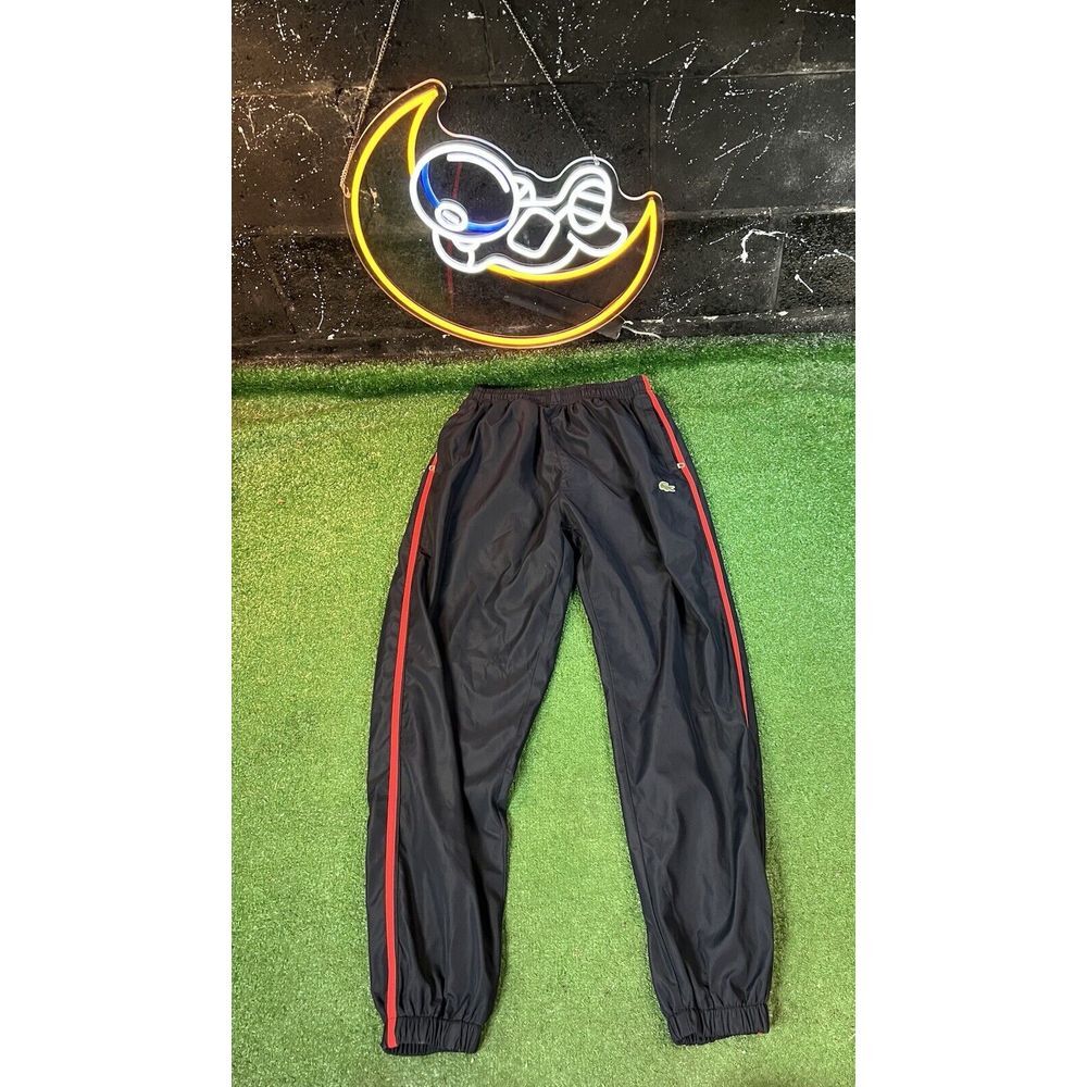 Lacoste Sport Windbreaker Swooshie Joggers Pants Dark Blueβ Men's Size XXXL